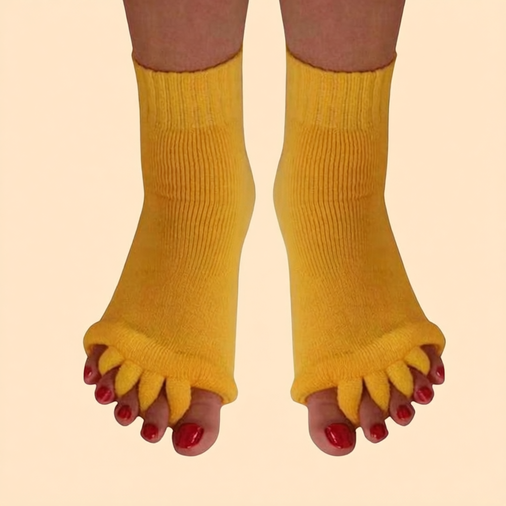 Chaussettes d'alignement Jaune